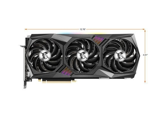 Van de Ventilatorheatsink Gtx 3090ti van rechthoekmsi Rtx3080 3X 3080ti de Grafiekkaarten met 256 bits