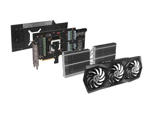 Van de Ventilatorheatsink Gtx 3090ti van rechthoekmsi Rtx3080 3X 3080ti de Grafiekkaarten met 256 bits