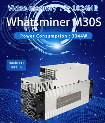 De Mijnwerker Machine Whatsminer M30s achtentachtigste 3344W van rechthoekati 128MB Asic met 128 bits